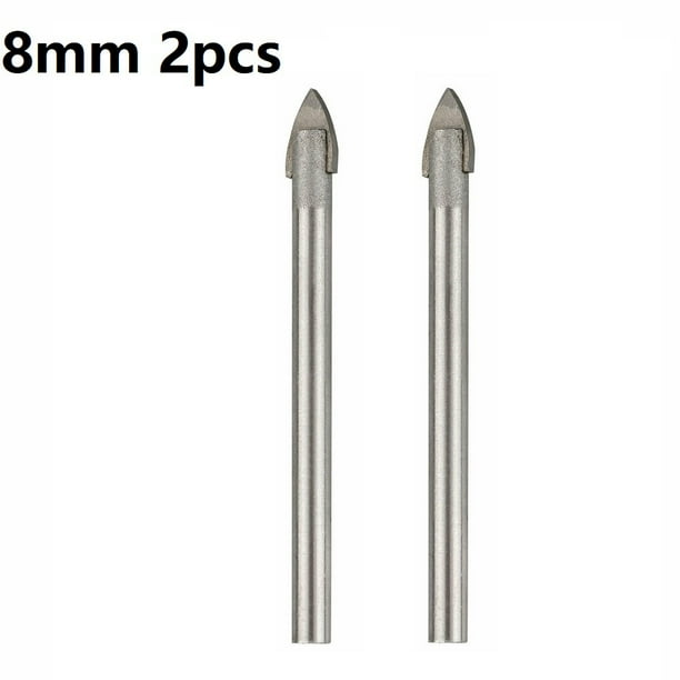 2 Pcs Ceramic Tile Glass Drill Bits 1/4" Hex Shank Set For Bit Holder 3-10mm 2 Pcs Ceramic Tile Glass Drill Bits 1/4" Hex Shank Set For Bit Holder 3-10mm